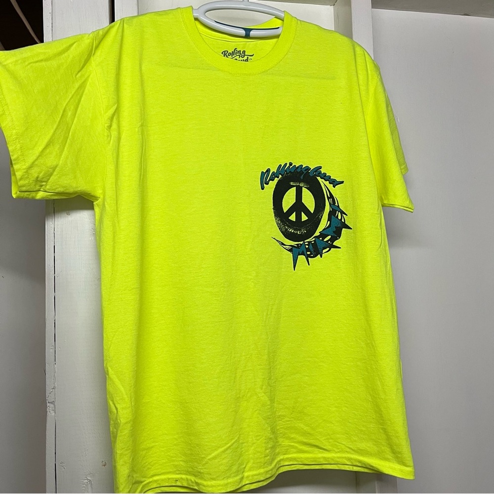 2018 Rolling Loud Miami Neon Yellow Lineup Tshirt Size Large New Without Tags